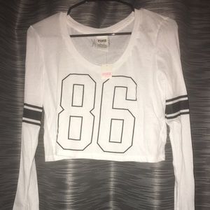 Long sleeve crop top Victoria secret PINK